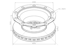 Kotouč brzdový 374x45x159,5 bpw eco plus 3 skh/sb3745 - tsb3709 0206651_A