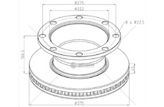 Kotouč brzdový 375x45x167,5 zn rvi midlum, volvo flii, fl3 /fontenax,c lisa, wabco pan19 0096181_A