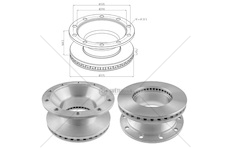 Kotouč brzdový  375x45x168,3 pn schmitz cargobull 0610734_A