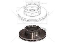 Kotouč brzdový 430x45x131,5 l/p saf integral b9-22k01,integral b9-22w  0153443_A