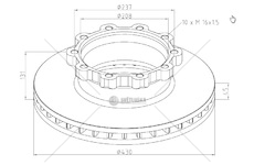 Kotouč brzdový 430x45x131 pn/zn scania p,g,r,t, série 4 0088458_A