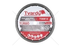 Kotouč diamantový řezný, Turbo 230x10x22,23mm na dlaždice a kámen TVARDY