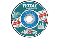 Kotouče řezné na kov, 10ks, 115x1,2x22,2mm, TOTAL