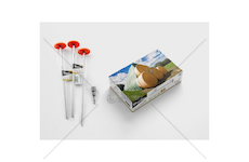 Kotvící kolík farmářský, kovový, 300mm, se závitem, sada 20ks BRADAS