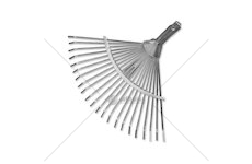 Kovové hrábě nastavitelné, 22 zubů KT-W008A