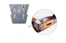 Kovový klínek do násad, velikost 5 - GEKO