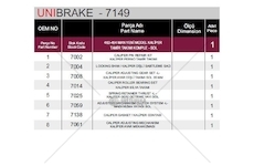 KPL.NAPR.ZACISKU HAM.MAN LEWY UNIBRAKE UNB7149