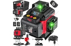 Křížový laser 360° samonivelační, 4D, zelený RED TECHNIC