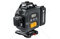 Křížový laser 4D 360°, samonivelační, zelený – POWERMAT