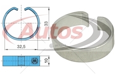 Kroužek čelisti brzdy 32,5x33x10 bpw-95, eco 0068619_A