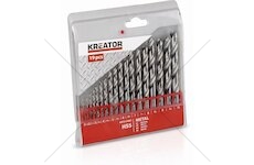 KRT012003 - 19 ks HSS Vrtáků do kovu 1-10 mm KREATOR