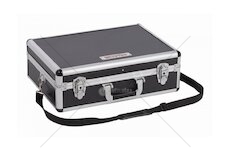 KRT640102B Hliníkový kufr 460x330x155mm černý KREATOR