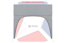 Kryt blatník nad kola MB O403 SHD přední L/P POLMET P-1511