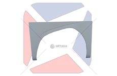 Kryt blatníku nad kola MB TRAVEGO zadní levý POLMET P-1714