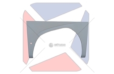 Kryt blatníku nad kola MB TRAVEGO zadní levý POLMET P-1715