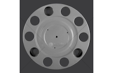 Kryt kola 10 otvorů šedý plný DB-105220