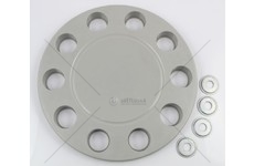 Kryt kola 10 otvorů šedý plný DB-105410