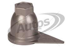 Kryt matice kola 32mm s indikátorem uvolnění - šedý plast 0003602_A