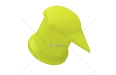 Kryt matice kola 32mm s indikátorem uvolnění - zelený plast klth0255_A