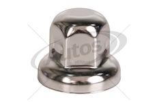 Kryt matice kola 32mm vysoký - pochromovaný plast 0190399_A