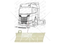 Kryt střední masky kabiny l scania l,p,g,r,s, euro 6 od 2017 0293745_A
