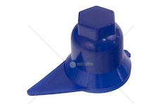 Krytka matice kola M32 s ukazatelem modrá plastová