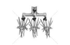 Kultivátor YardWorks, 3 řady, rotační, s teleskopickou násadou 71–130 cm