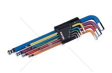 L-klíče IMBUS prodloužené s kuličkou 1,5–10 mm sada 9 ks - EXTOL PREMIUM