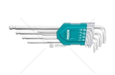 L-klíče IMBUS prodloužené, sada 9ks, 1,5-10mm, s kuličkou, CrV TOTAL