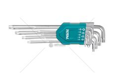 L-klíče TORX prodloužené, sada 9 ks, 10-5 0mm, CrV TOTAL