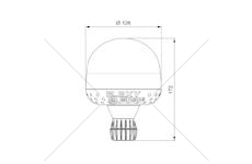 LAMPA BLYSKOWA 10/30V FI128MM LED VIGNAL VALD14728