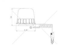 LAMPA BLYSKOWA 10/30V FI142MM LED VIGNAL VALD14489
