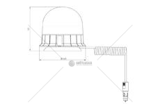 LAMPA BLYSKOWA 10/30V FI143MM LED VIGNAL VALD14729