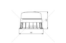 LAMPA BLYSKOWA 12/24V MOC.NA MAGNES VIGNAL VALD16061
