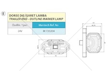 LAMPA OBRYS.LED 24V MARS TEC M720204