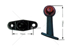 LAMPA OBRYS.SKOSNA BIALO-CZERW.H=190 TANGDE TD03-63-005