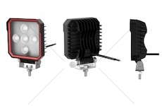 LAMPA ROBOCZA KWADRAT.5 DIOD 5X3W 9-32V  JG-SW051