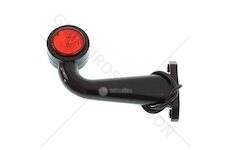 Lampa tykadlo LED 12/24V pravá boční dlouhá červeno-bílá