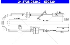 Lanko spojky fiat multipla 98> 1.9 jtd WATE 24.3728-0530.2
