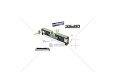 Laserová vodováha, podsvětlená GEKO