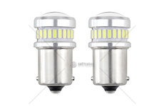 LED CANBUS 3014 24SMD + 3030 6SMD 1156 BA15S P21W R10W R5W White 12V/24V