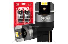 LED CANBUS PRO series 7440 WY21W 4x3030 SMD Orange 12/24V CANBUS AMIO-03590