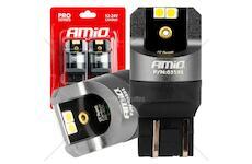 LED CANBUS PRO series 7443 W21/5W 4x3030 SMD White 12/24V AMIO-03591