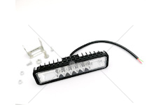 LED pracovní světlo, 16LED 10-30V stroboskop, hliníkové pouzdro, 145x35x35