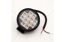 LED pracovní světlomet 12LED 12W kulatý 12/24V s vypínačem