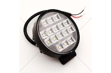 LED pracovní světlomet 16LED 16W kulatý 12/24V s vypínačem