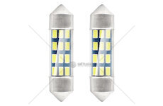 LED STANDARD 3014 12SMD Festoon C5W C10W C3W 36mm White 12V