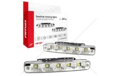 LED světla pro denní svícení DRL 12-36V 10W KPL. sada 2ks AMIO 507HP