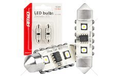 LED žárovky CANBUS 12SMD Festoon C5W 3838 39mm White 12/24V AMIO-04249