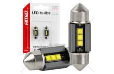 LED žárovky CANBUS 31mm 2525 3SMD White 12/24V AMIO-05006